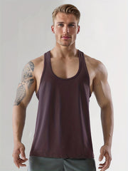 Men's Sleeveless Tank Top Active Stretch Breathable Outdoor Fitness