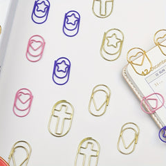 20pcs Little Star Paper Clips School Office Home
