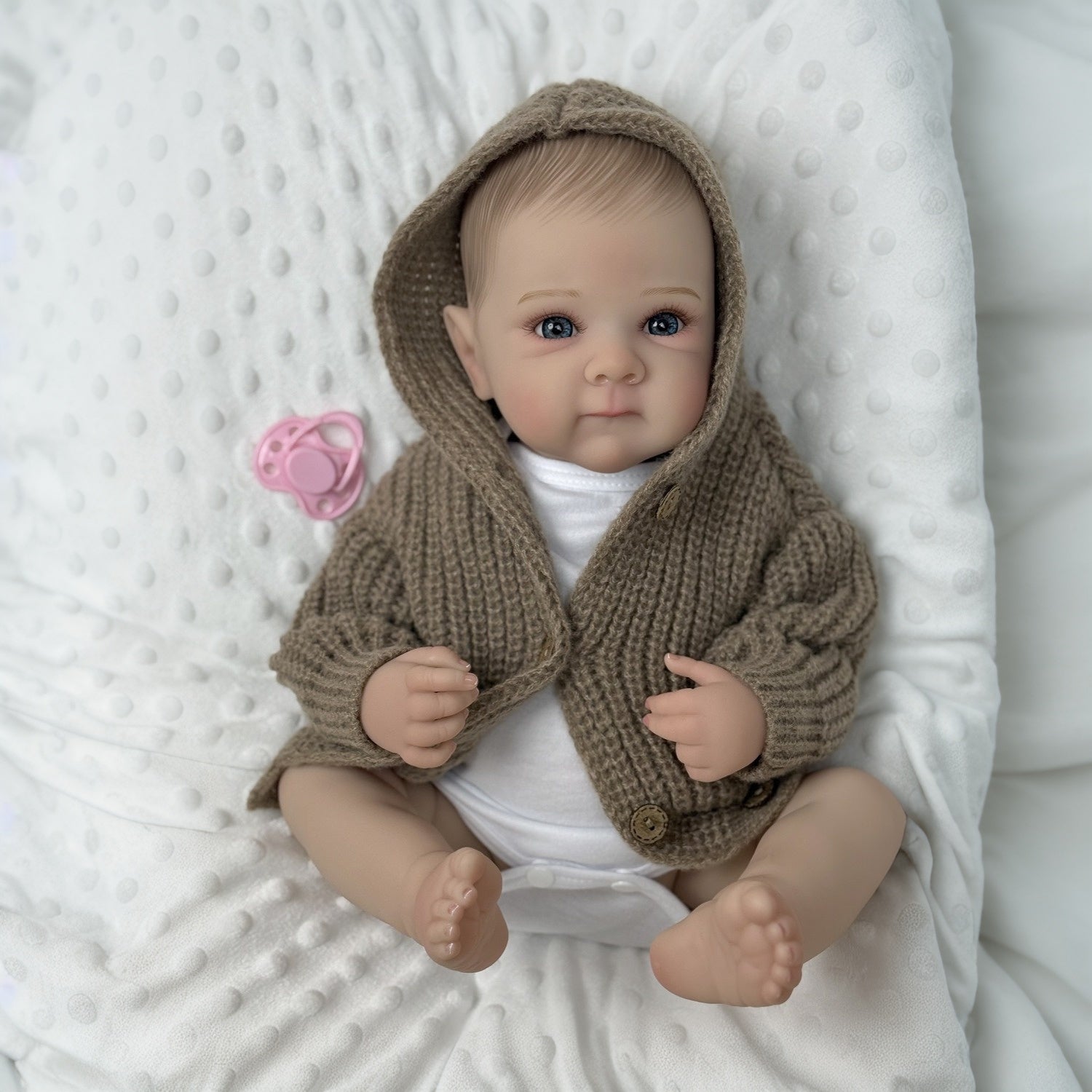 19 Inch Reborn Baby Girl Doll Toy for Kids Birthday Gift