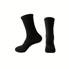 Men's Mid Crew Sport Socks Non Slip Shock Absorption Breathable Athletic Socks