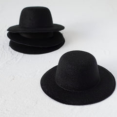 3pcs Mini Top Hats for DIY Crafts 5W x 2H Ideal for Hair & Pet Accessories