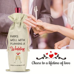 Wedding Wine Bag Engagement Gift Wine Gift Bags For Women And Men
