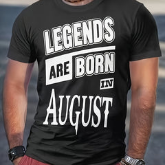 Men's Graphic Crew Neck Active T-shirt for Summer
