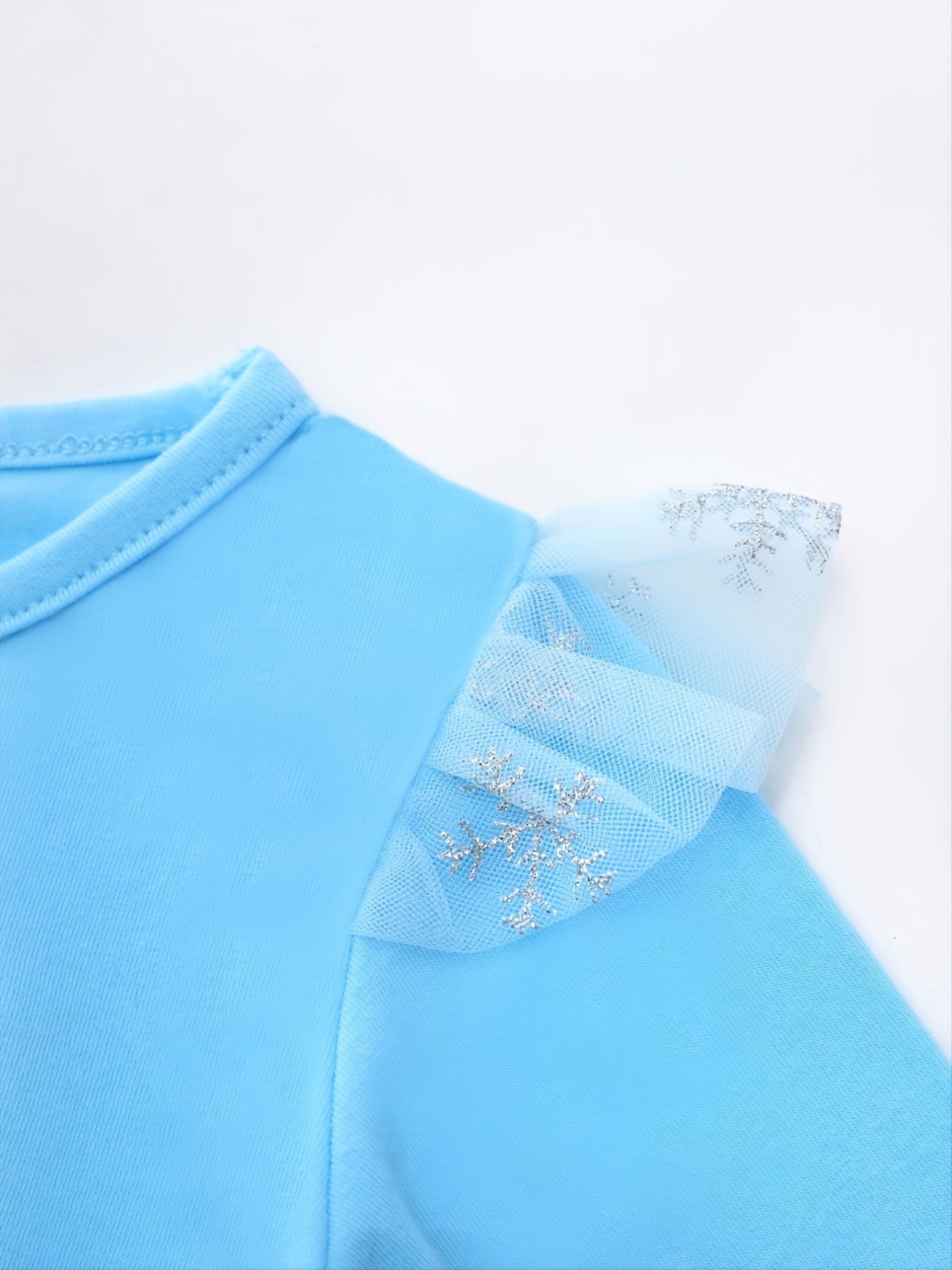 Girls' Long Sleeve Mesh Princess Dress