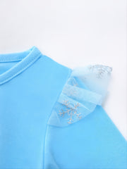Girls' Long Sleeve Mesh Princess Dress