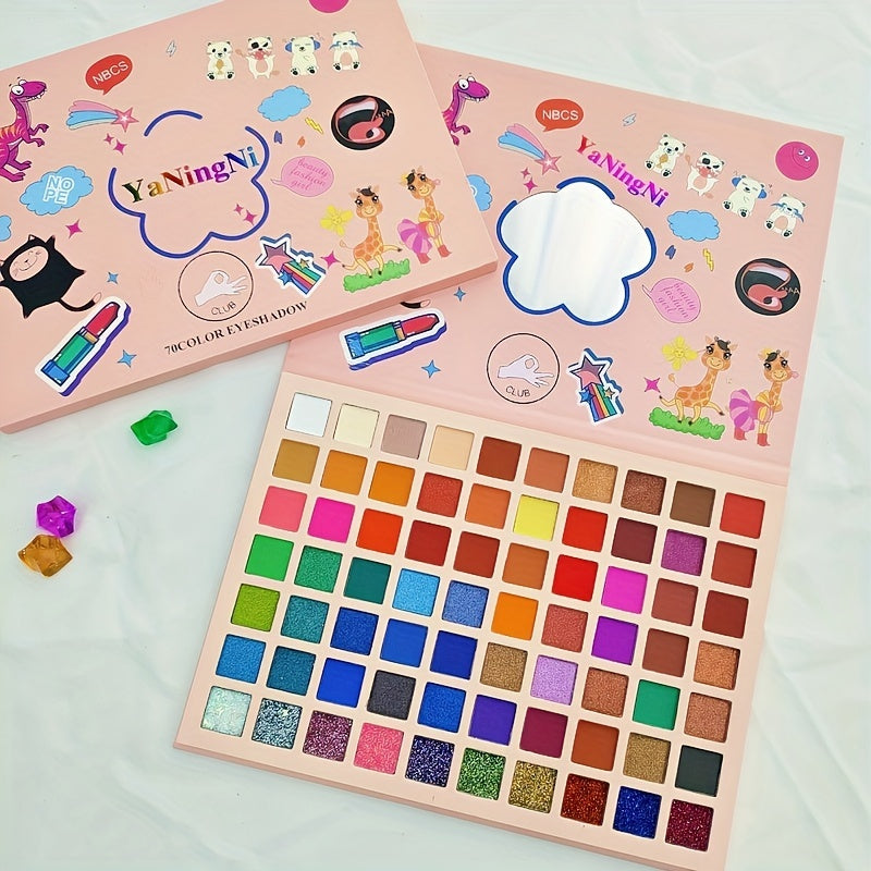 70 Eyeshadow Palette Shimmer Matte Finish