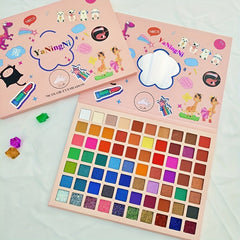 70 Eyeshadow Palette Shimmer Matte Finish