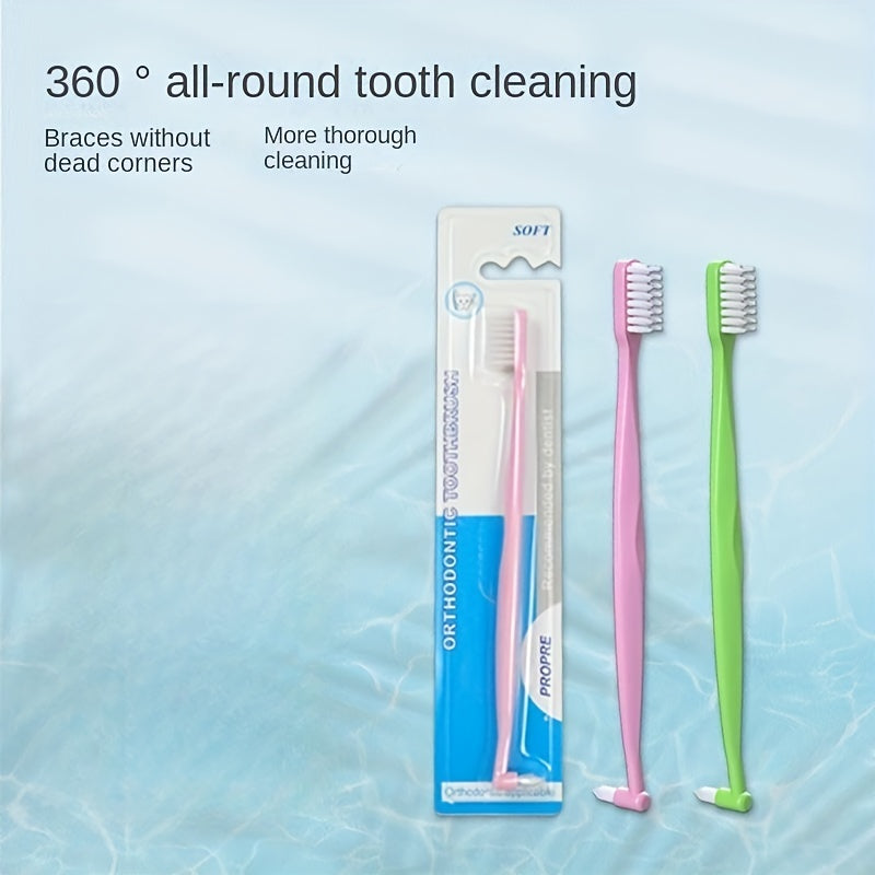 Dual-Headed Soft Bristle Toothbrush for Dental Gap - Ideal for Wisdom Teeth
