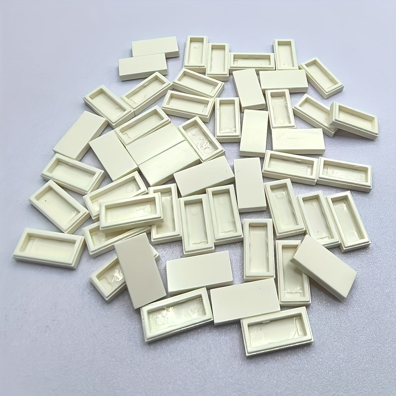 40pcs 3069 Building Blocks 1X2 Smooth Panel Wall Tile DIY Painting Border Tiles
