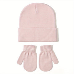 Unisex Toddler Hat And Gloves Baby Beanie Knitted Ski Hat For 0 7 Years Baby