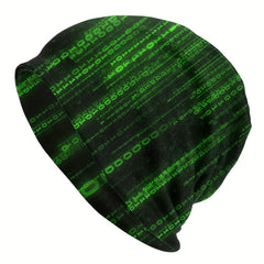 The Matrix Green Beanies for Autumn & Spring, Unisex Beanie Hats