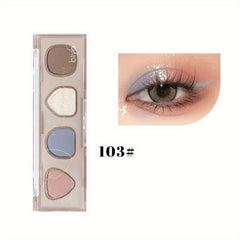Wasteland Style Eyeshadow Palette - 4 Shimmering Matte Finish Colors
