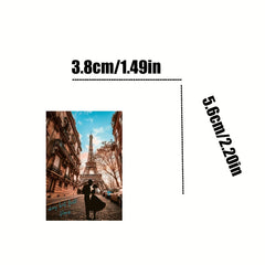 50pcs Paris Stickers Waterproof for Water Bottle Laptop Guitar Laggage Phone