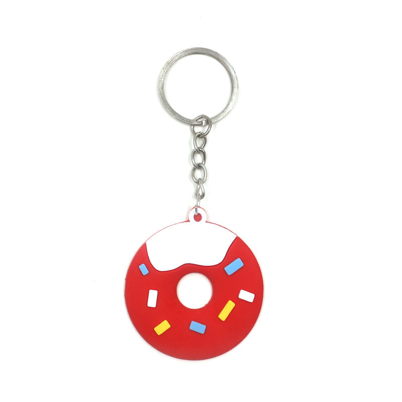 Donut Keychain 12 Pack Assorted Colors