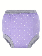 3pcs Breathable Baby Potty Training Underwear Cotton Pants Age 1-5