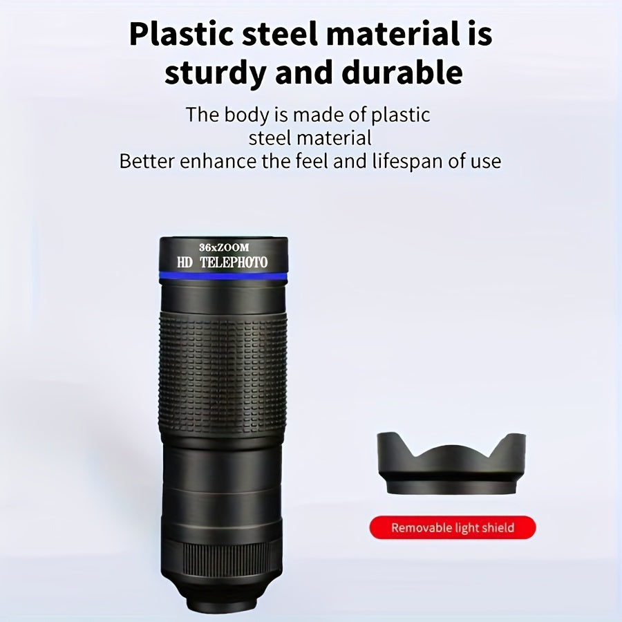 Outdoor Mobile Phone Telephoto Lens Waterproof Monocular