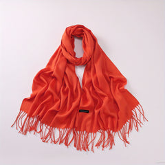 Warm Tassel Scarf Cashmere Neck Wrap