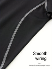 Men's Sports Set Zip Up Hoodie Jacket & Fitness T shirt Top & High Stretch Short