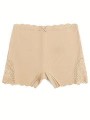 Lace Stitching Boyshort Panties Soft & Comfortable