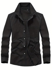 Men's Casual Long Sleeve Button Up Shirt