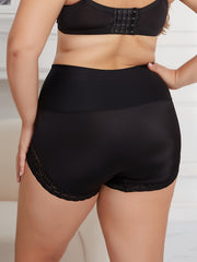 2 Pack Plus Size Lace High Waisted Tummy Control Shapewear Shorts Set