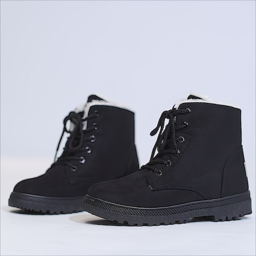 Women's Snow Boots Winter Warm Non-slip Thickened Medium Tube