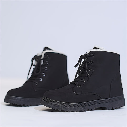 Women's Snow Boots Winter Warm Non-slip Thickened Medium Tube