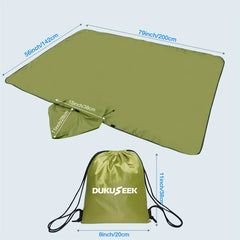 DUKUSEEK Hooded Stadium Blanket Waterproof Windproof Outdoor Fleece Blanket