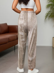 Tie Dye Lounge Pants Soft Elastic Waistband Womens Sleepwear