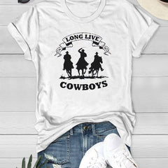 Summer Cowboys Graphic Tee For Women