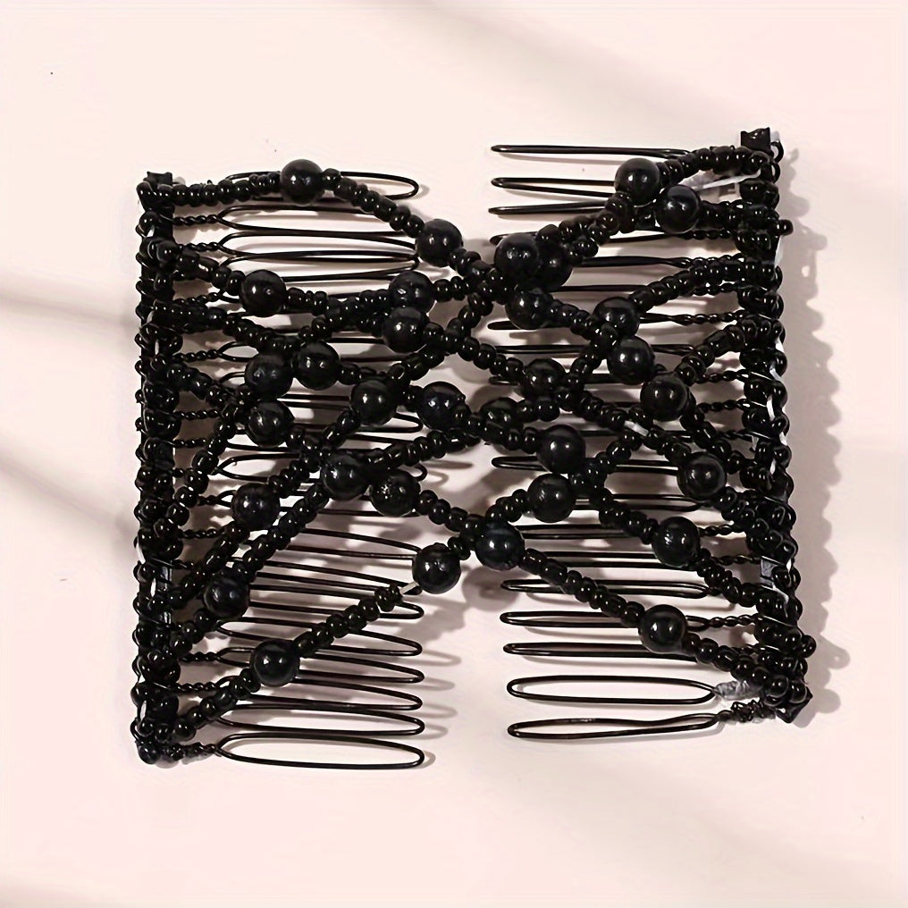 Double Stretching Combs Hair Bun Maker Hair Styling Tools
