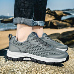 Men's Breathable Mesh Sneakers for Hiking Climbing