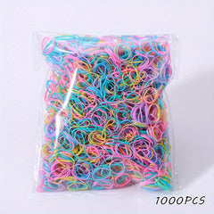 100pcs Colorful Hair Ties for Baby Girls - Ponytails & Scrunchies