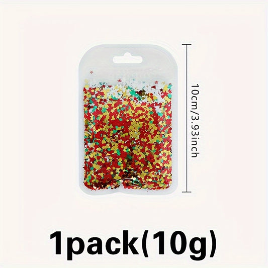 Festive Snowflake Sequin Sprinkles Mix