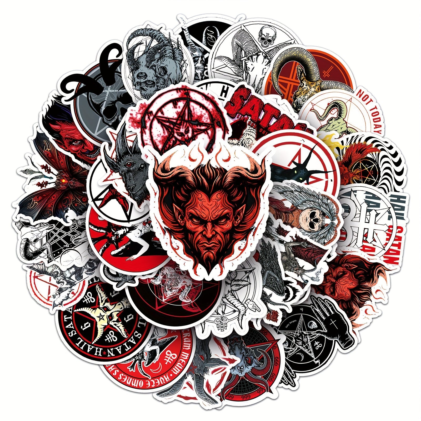 50pcs Satan Fallen Angel Devil Series Stickers for Mobile Phone Cases