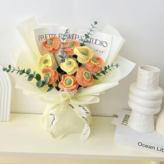 2pcs Crochet Corn Poppy Flower Forever Flower For Mother's Gift