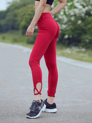 High Waist Quick Dry Sports Cropped Leggings