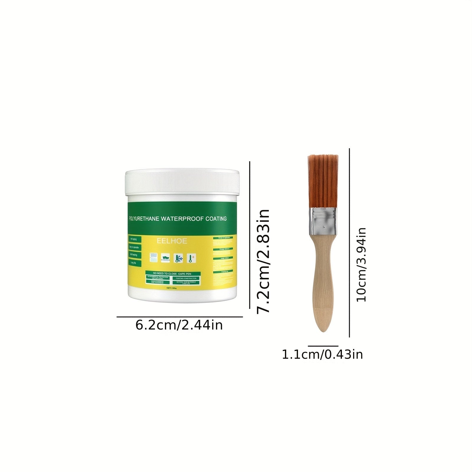 EELHOE Transparent Waterproof Glue RV Bathroom Toilet Waterproofing Agent