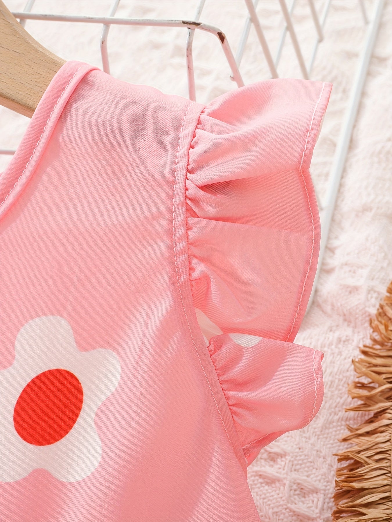 Baby Girls Casual Ruffled Flower Dress for Summer Party