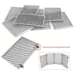 4pcs Metal Fence Panels for DIY Outdoor Projects and Home Security