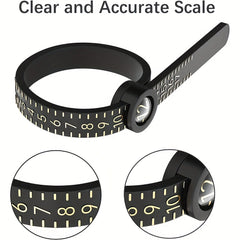 Reusable Ring Sizer Measuring Tool Jewelry Sizing Gauge 17 Rings Size