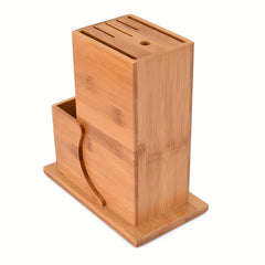 Bamboo Kitchen Utensil Holder Block Home Organizer