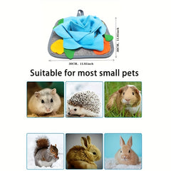 Pet Snuffle Pad Rabbit Toy Slow Food Foraging Mat Durable Fleece