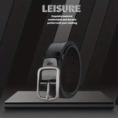 Men's PU Leather Belt Pin Buckle Casual Jeans Pants Belt