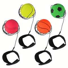Wrist Ball Wristband Sports Balls - Basketball Baseball Football Rubber Bounce