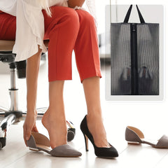 Waterproof Portable Shoe Storage Bag with Handle Zipper