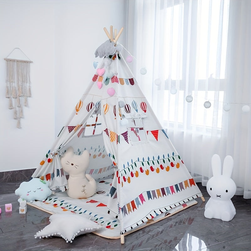 Kids Indoor Princess Tent with Star Lights