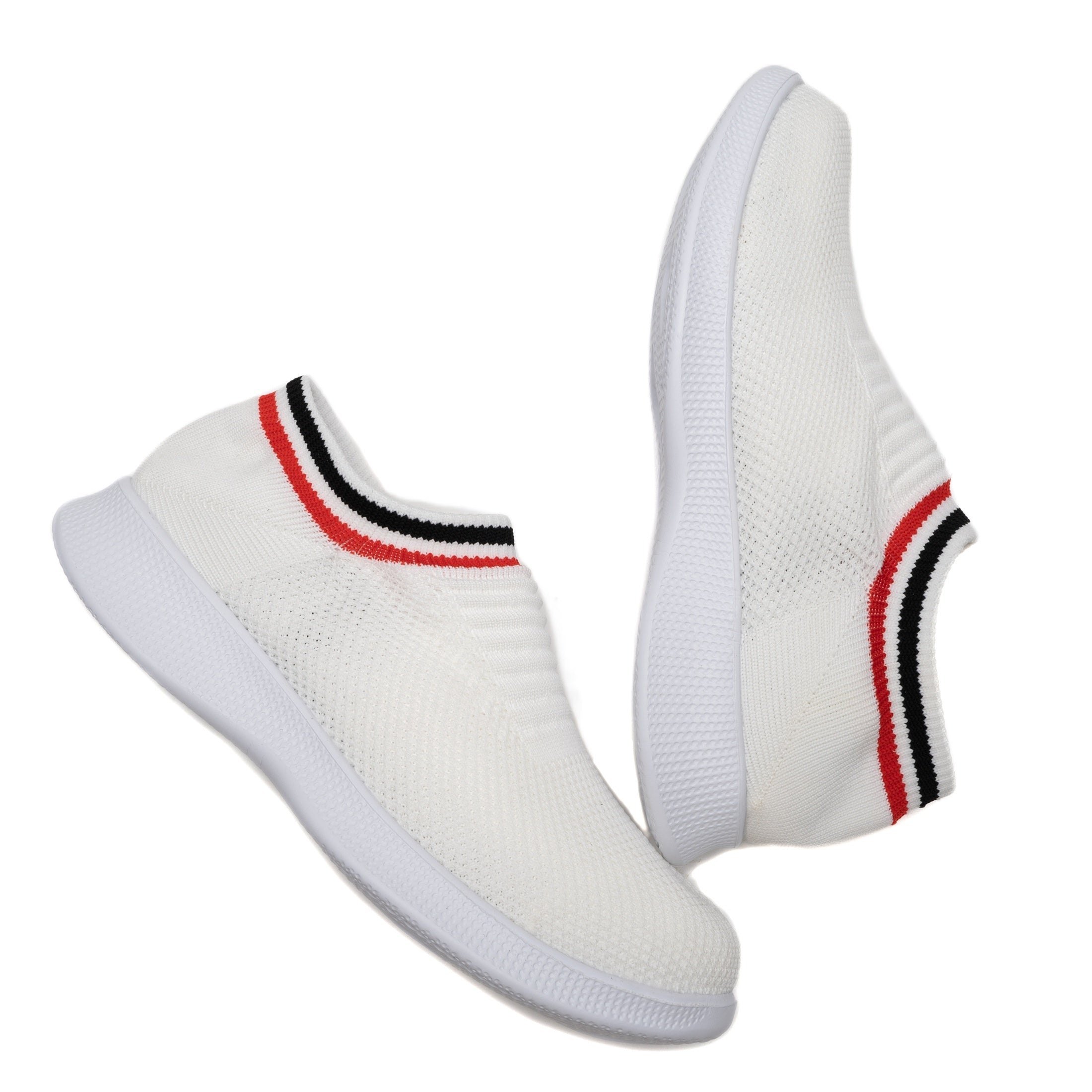 Women's Breathable Knit Sneakers Low Top Platform Shoes