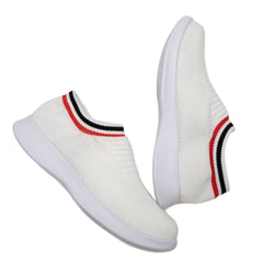 Women's Breathable Knit Sneakers Low Top Platform Shoes