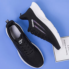 Men's Striped Mesh Breathable Running Shoes